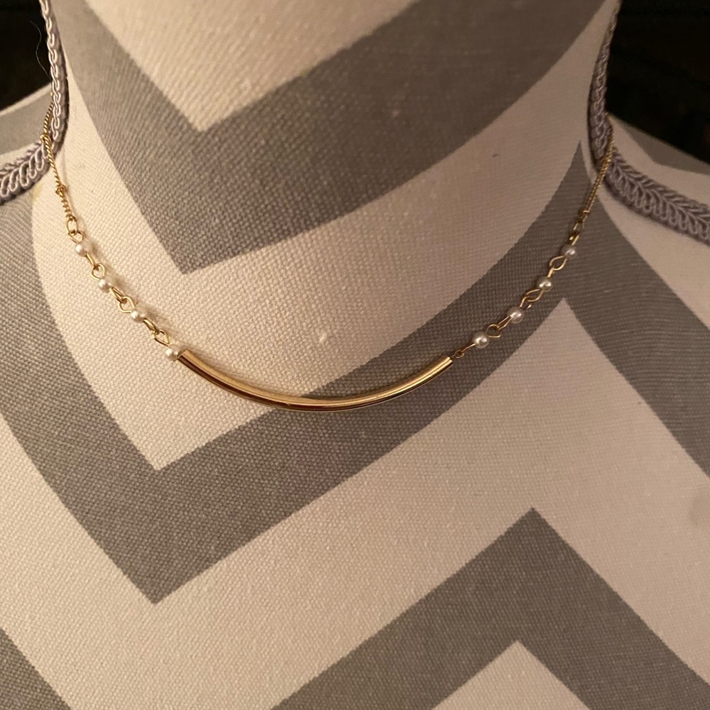 LC Lauren Conrad Gold/Pearl Necklace NWT $16.00
